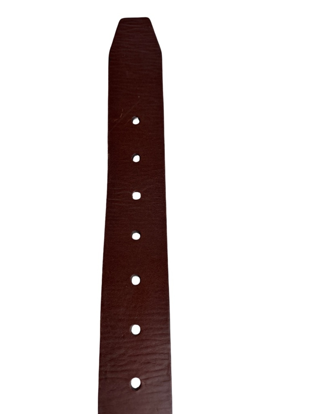 Men's Brown Leather Belt w/ Silver Buckle - Unbranded waist 35-41” - Picture 3 of 6